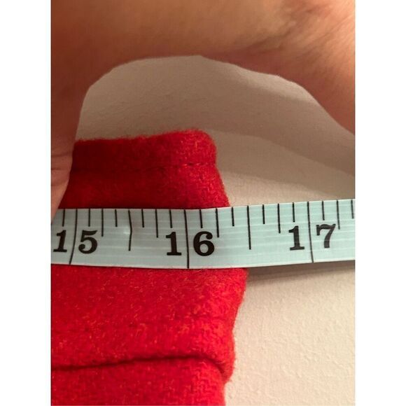 Talbots Red Wool Skirt 10P Holiday, Christmas, Valentine's Day EUC - Picture 7 of 8